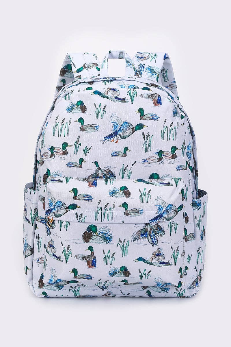 Kids Backpack With Duck Print