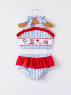 Independence Day Ice Cream Stripe Swimsuit
