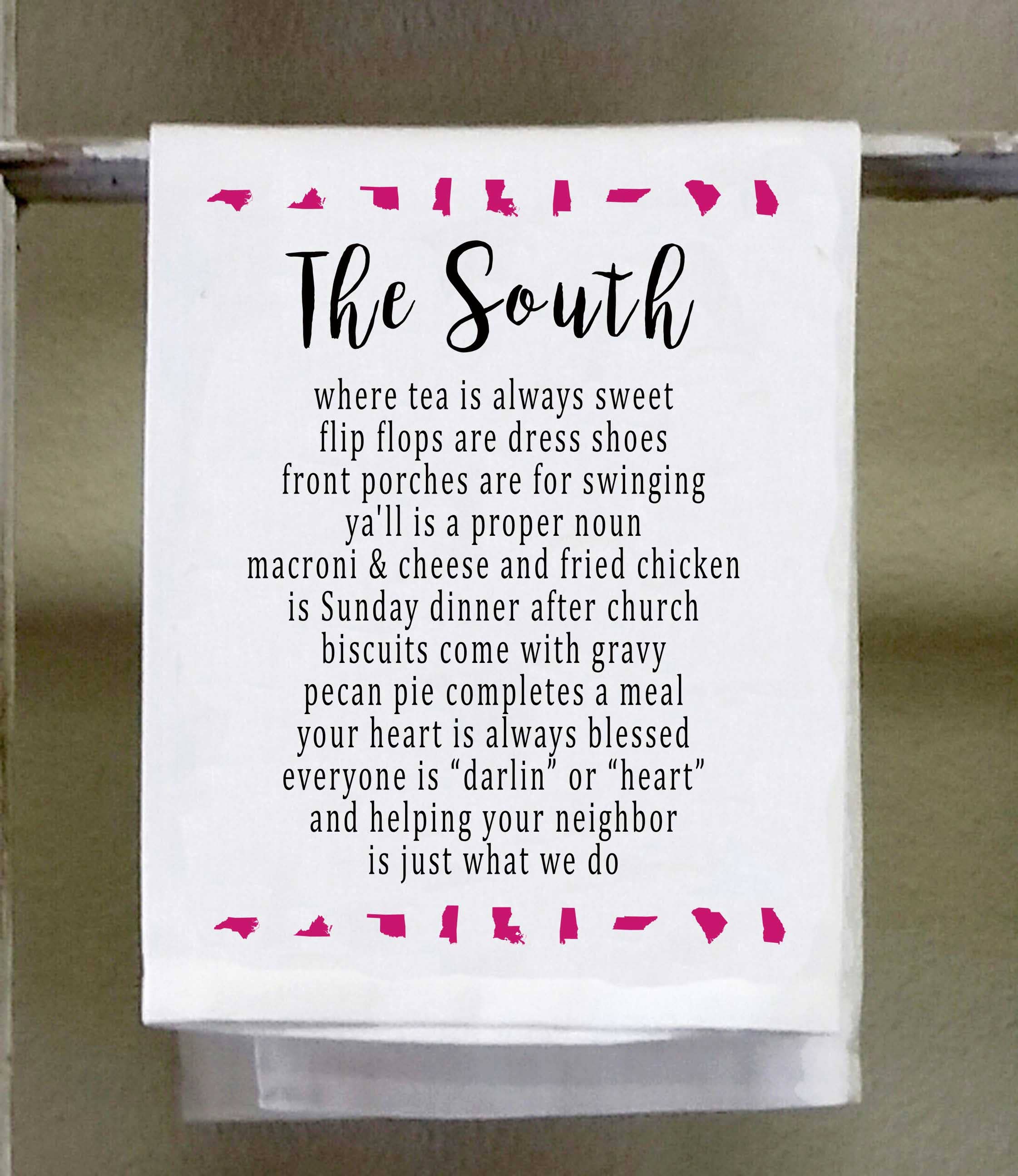 Dish Towel, Country, The South