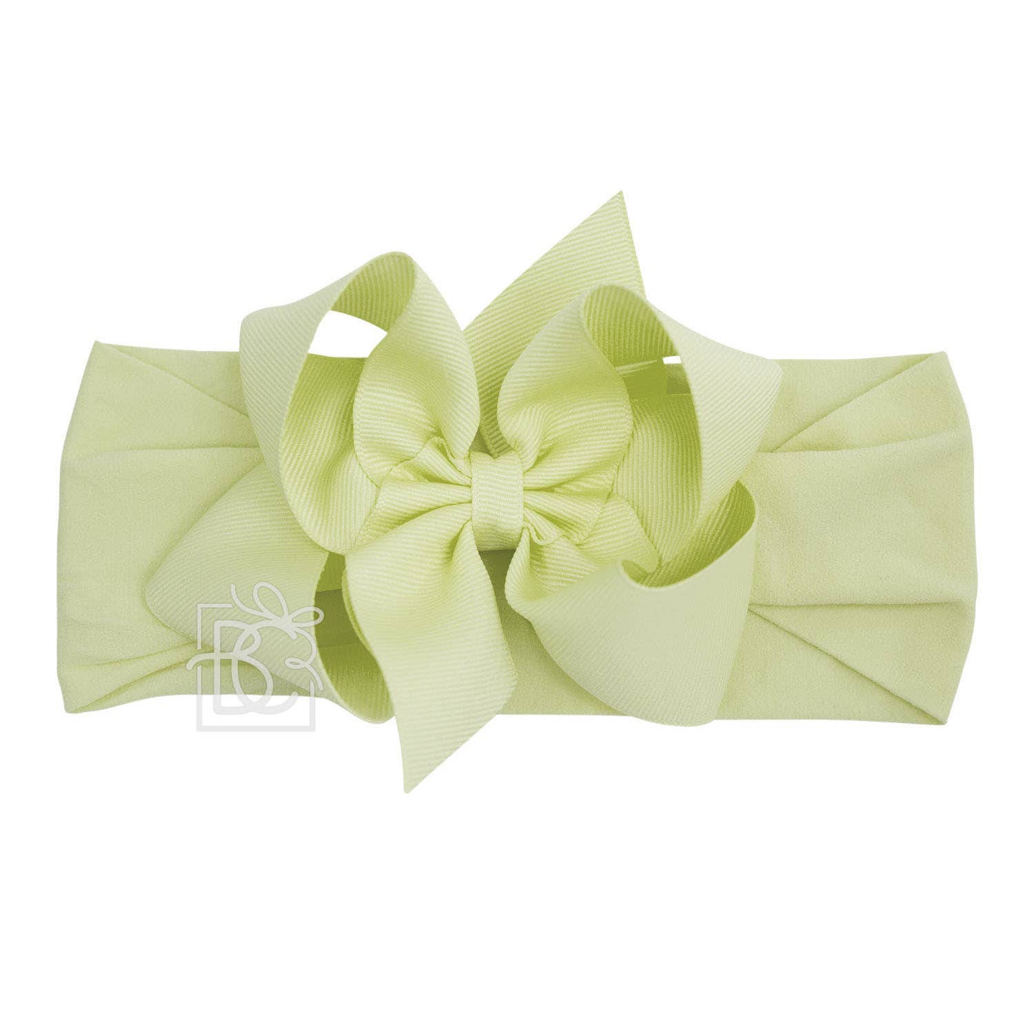 WIDE PANTYHOSE HEADBAND W/CLASSIC GROSGRAIN BOW
