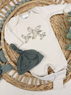Mallard duck baby footie | Baby Boy Outfit