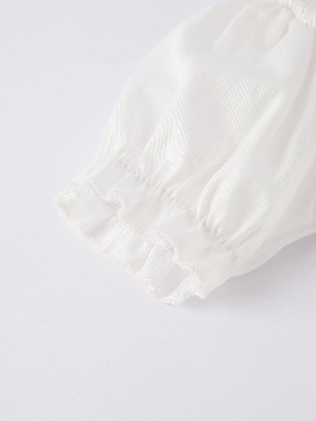 White Smocked Church Christ Bishop Christening Girls Romper