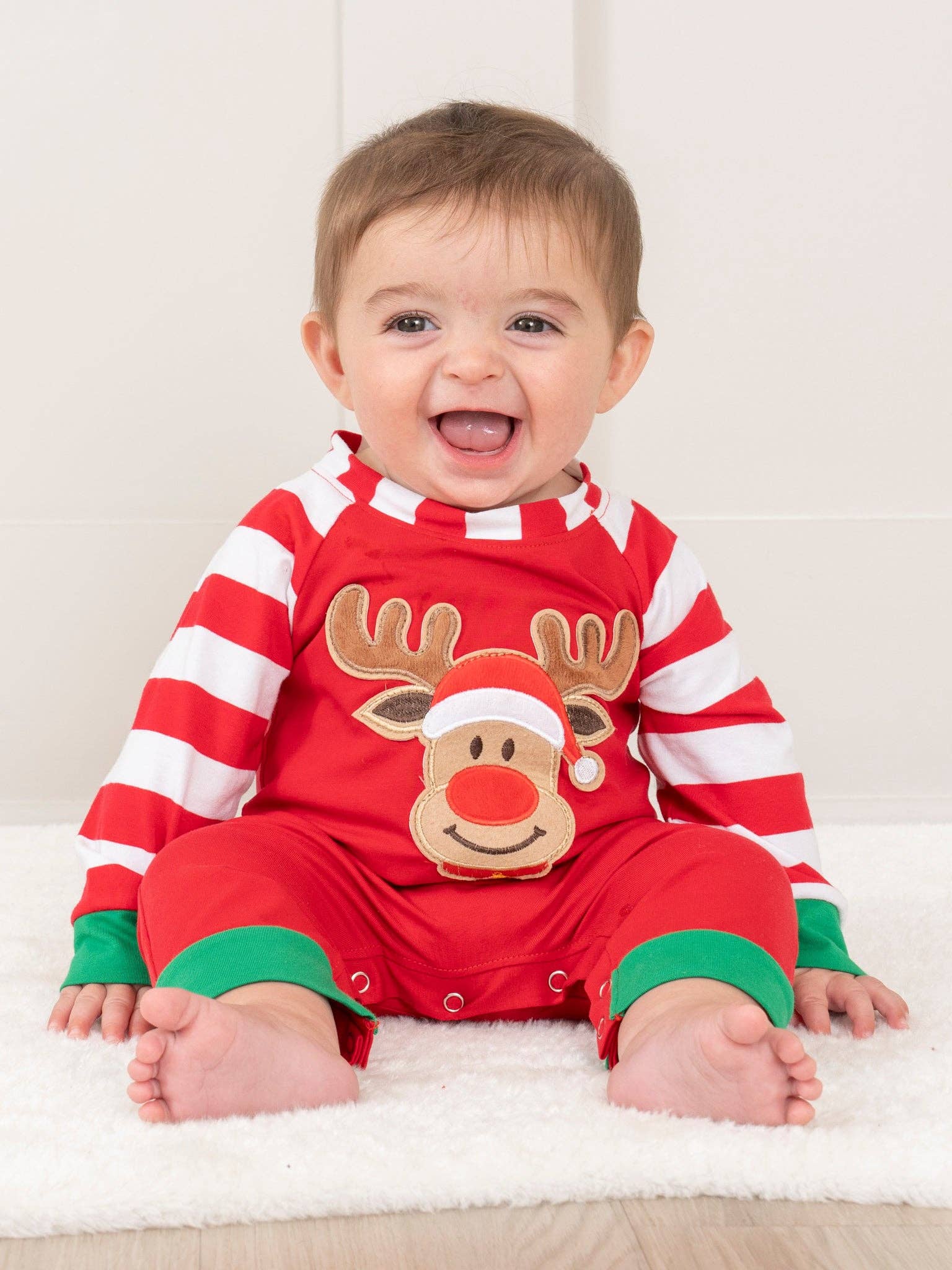 Christmas Reindeer Romper Pajamas