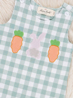 Gingham Carrot Patch Embroidered Johnny