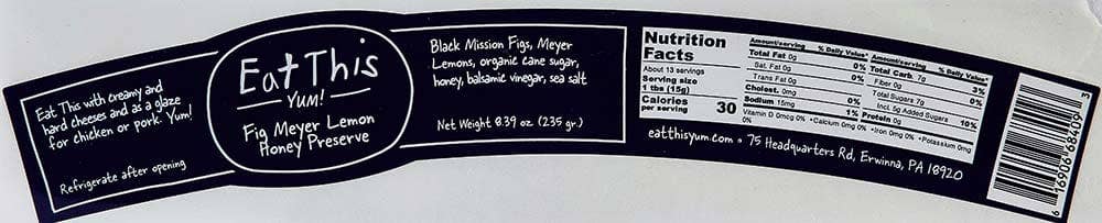 Fig Meyer Lemon & Honey Jam