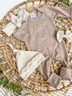 Baby Romper | Child of God Mocha Brown Outfit