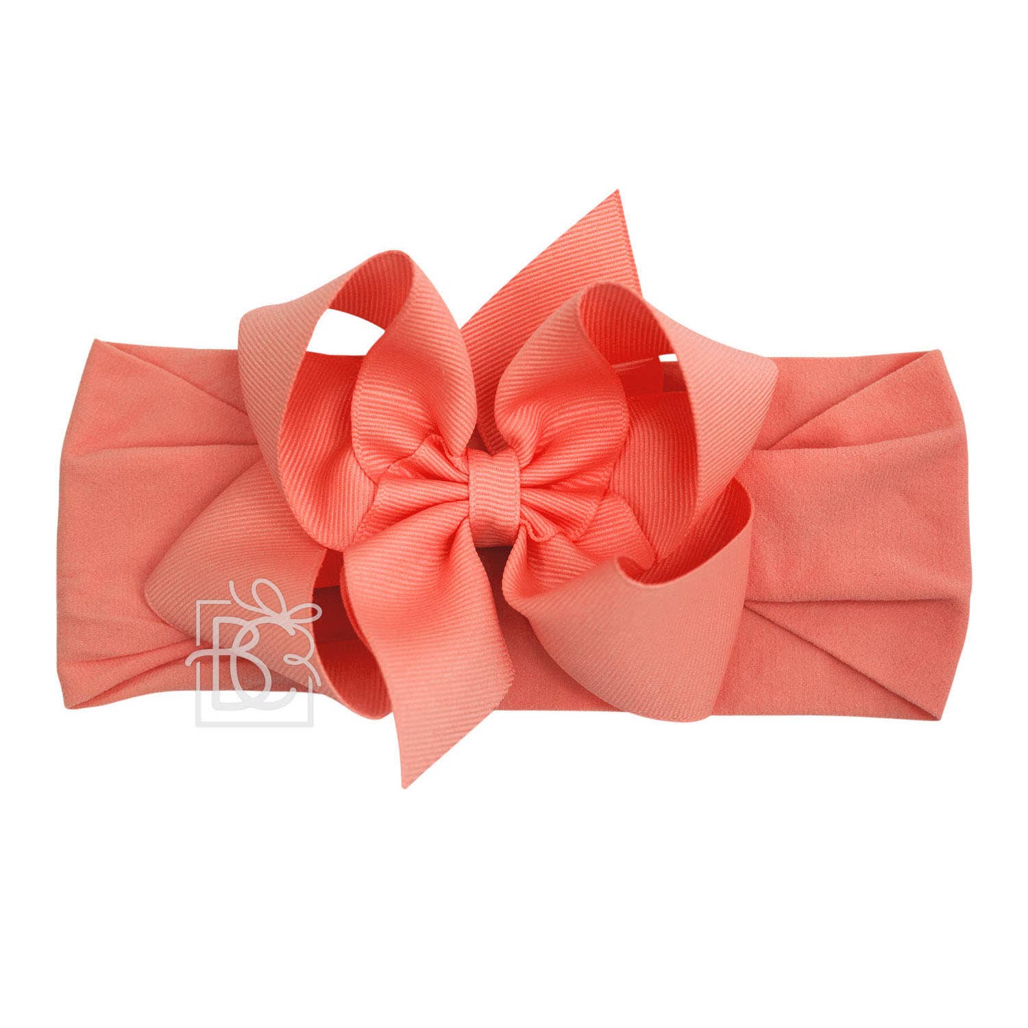 WIDE PANTYHOSE HEADBAND W/CLASSIC GROSGRAIN BOW