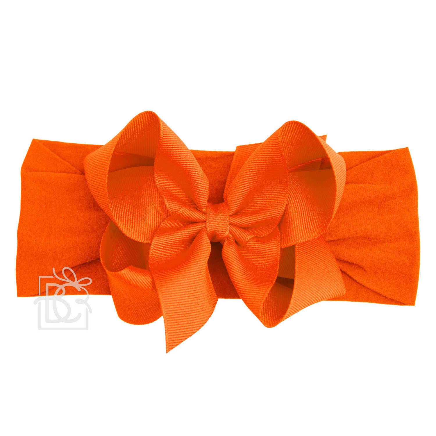 WIDE PANTYHOSE HEADBAND W/CLASSIC GROSGRAIN BOW