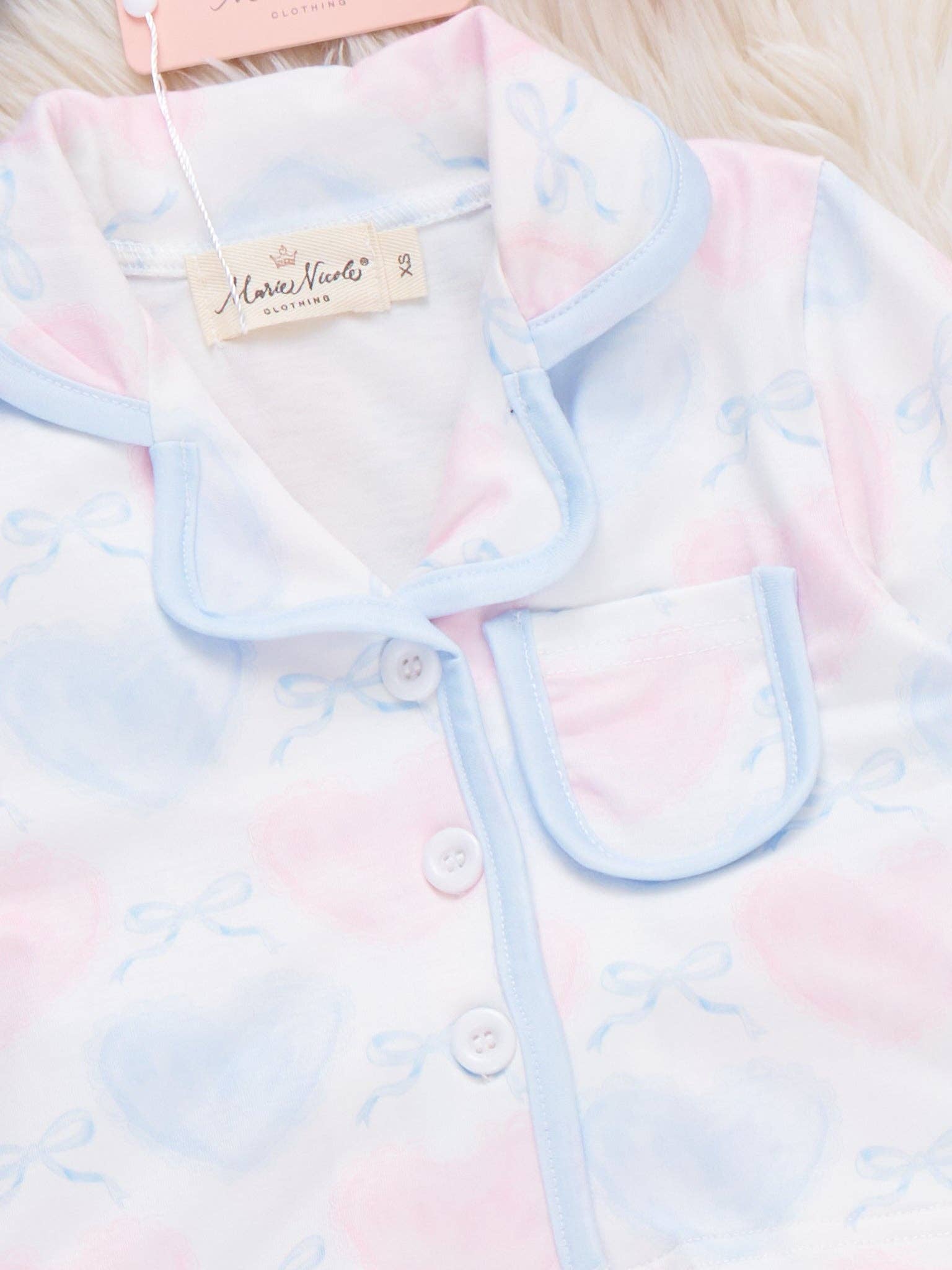 Dreamy Hearts Cropped Pajamas